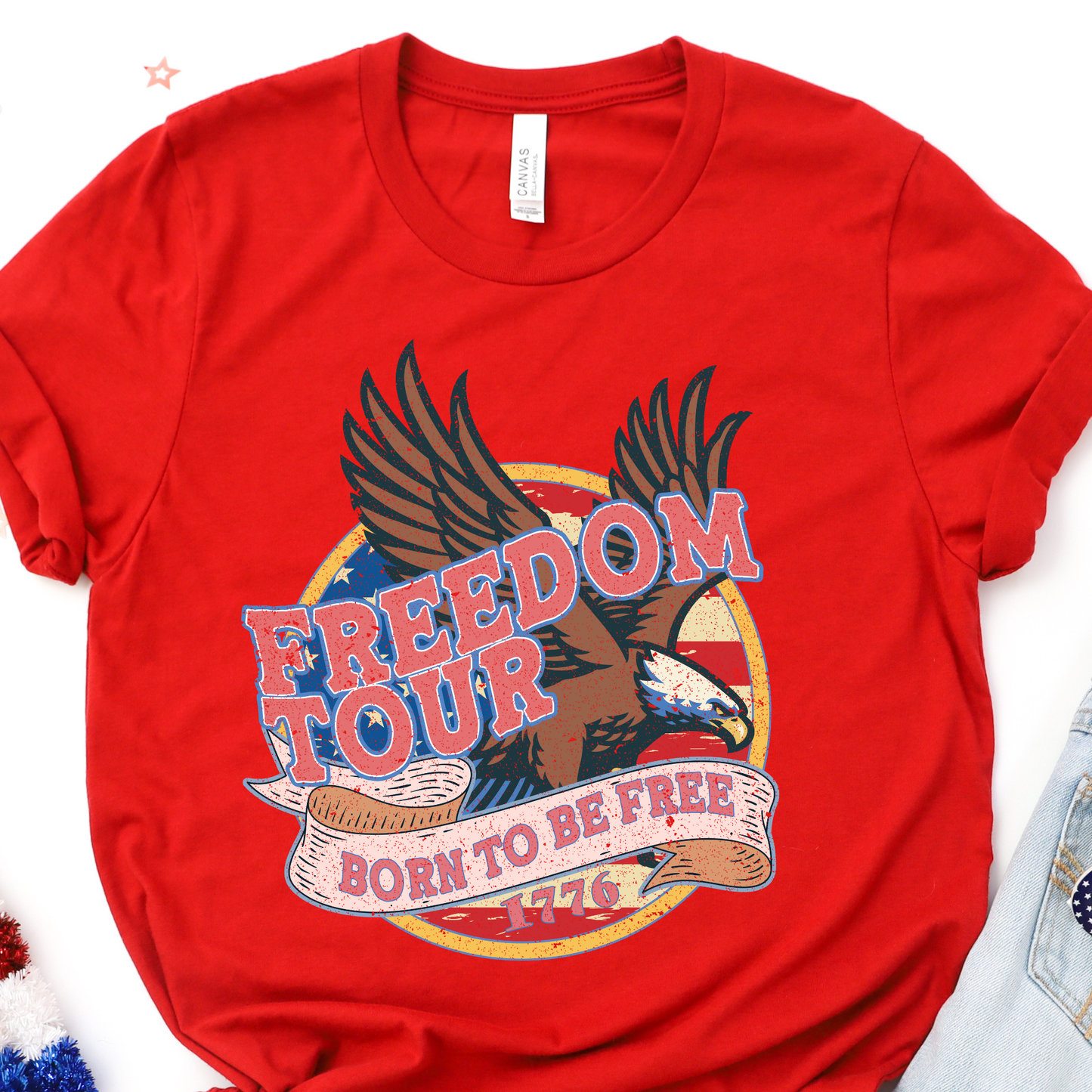 Freedom Tour Red Graphic Tee