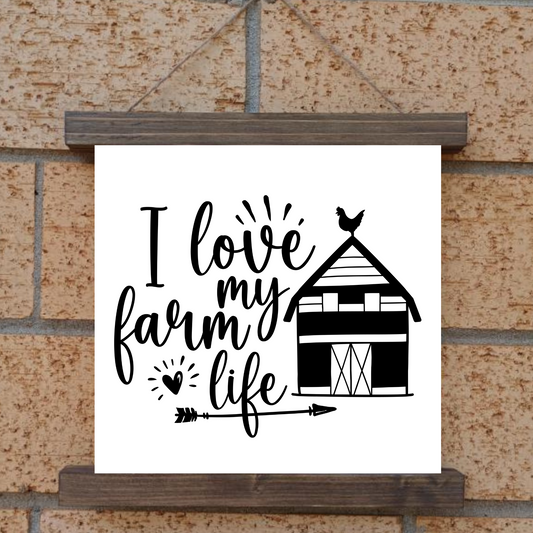 Farm Life Hanging Canvas