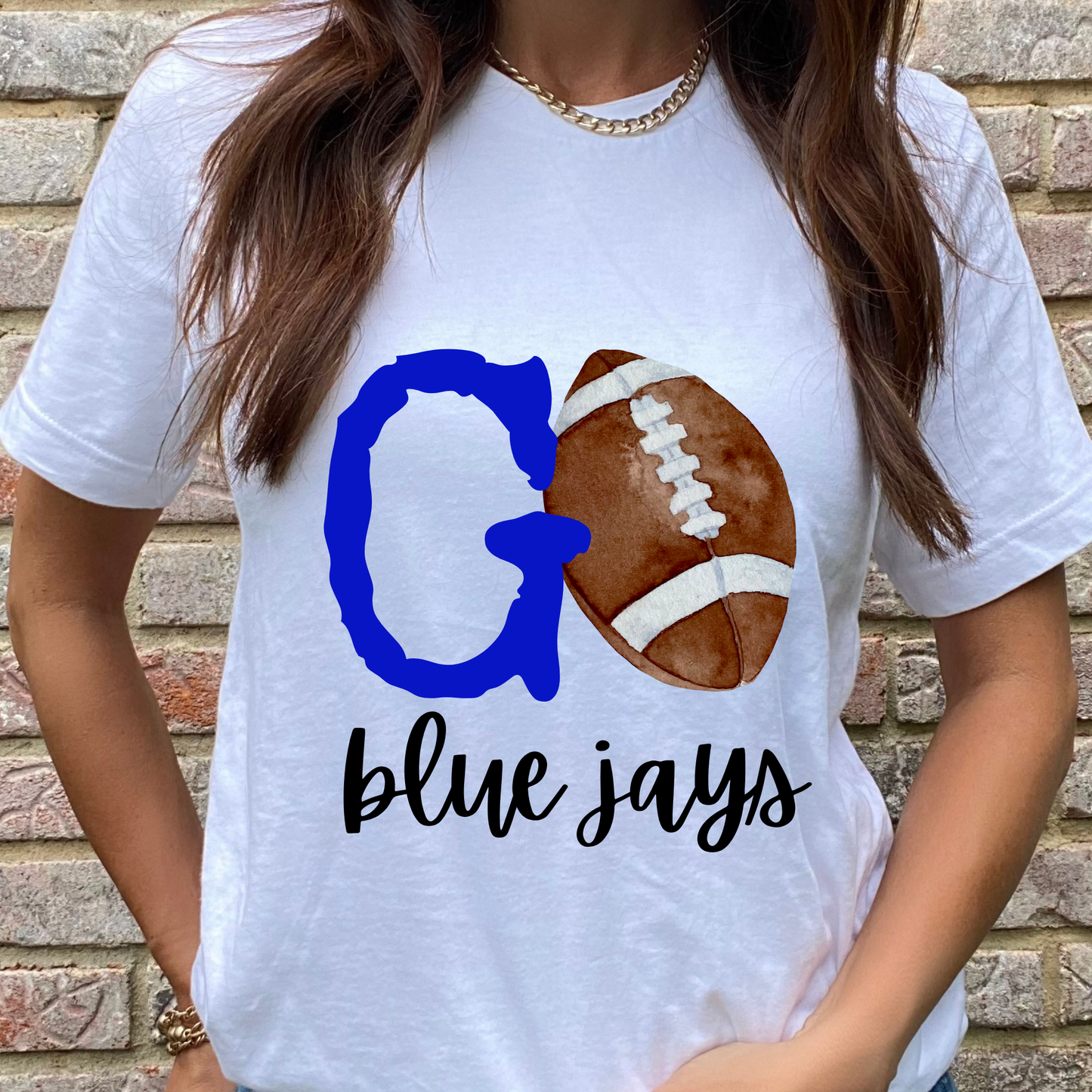 Custom Go Football Graphic Tee