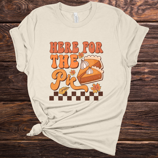 Here For The Pie Graphic Tee
