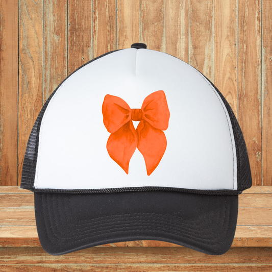 Orange Bow Hat