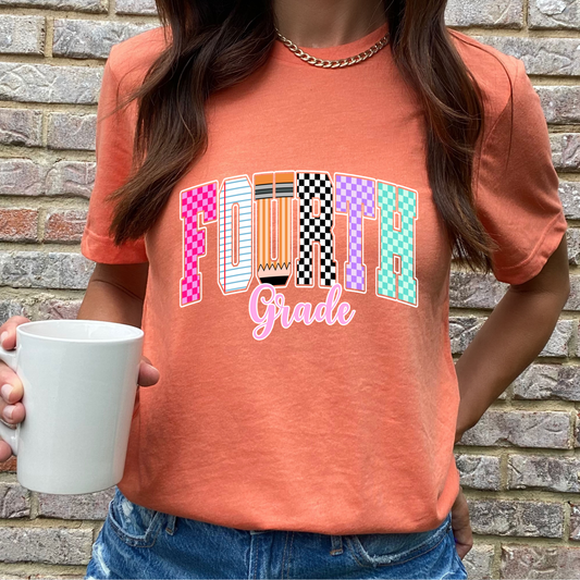 Back to School Fourth Grade Graphic Tee