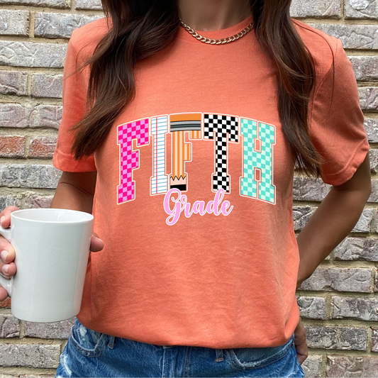 Back to School Fifth Grade Graphic Tee
