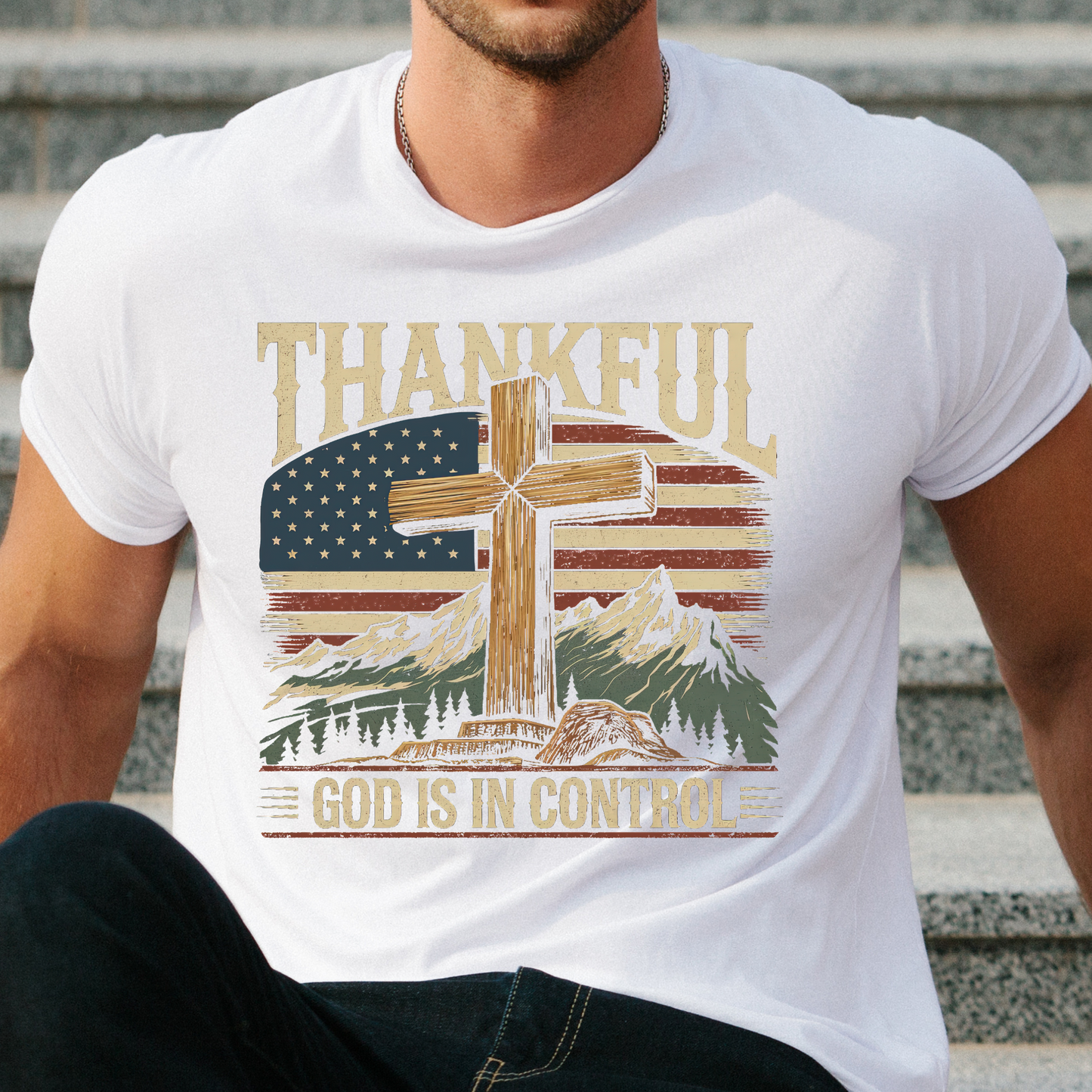 God is in Control Graphic Tee