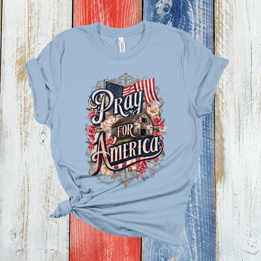 Pray for America Graphic Tee
