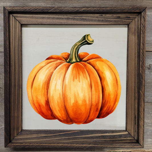 Fall Pumpkin 14 - 12x12 Wood Print