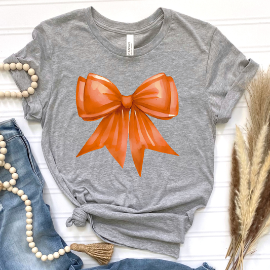 Orange Bow Graphic Tee