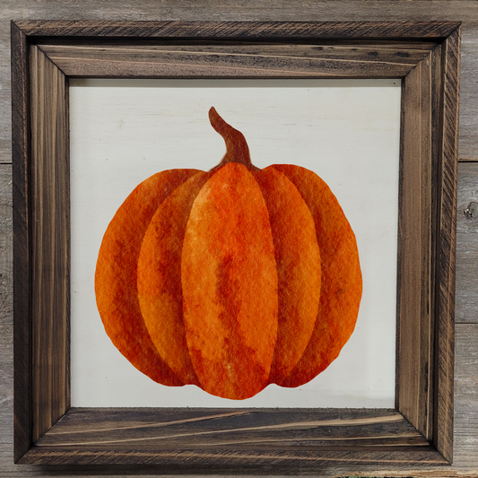 Fall Pumpkin 7 - 12x12 Wood Print
