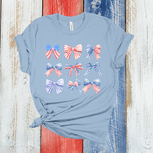 Patriotic Bows Graphic Tee
