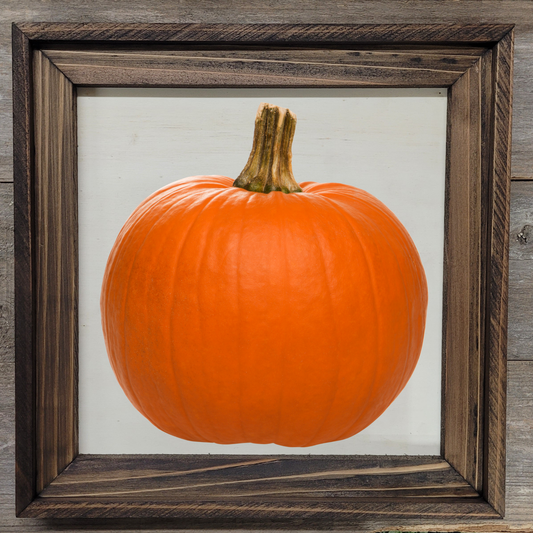 Fall Pumpkin 10 - 12x12 Wood Print