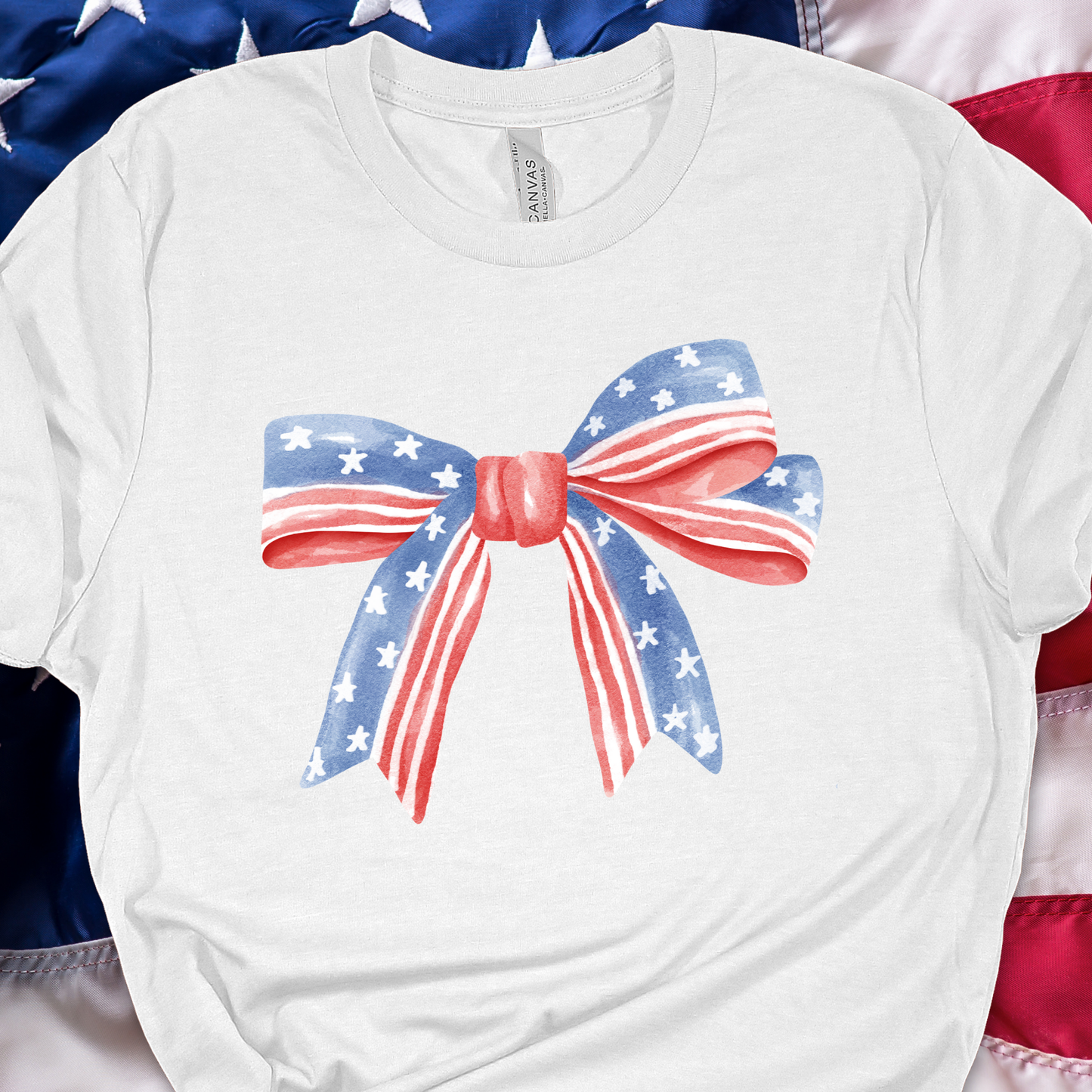 4th of July Bow Graphic Tee