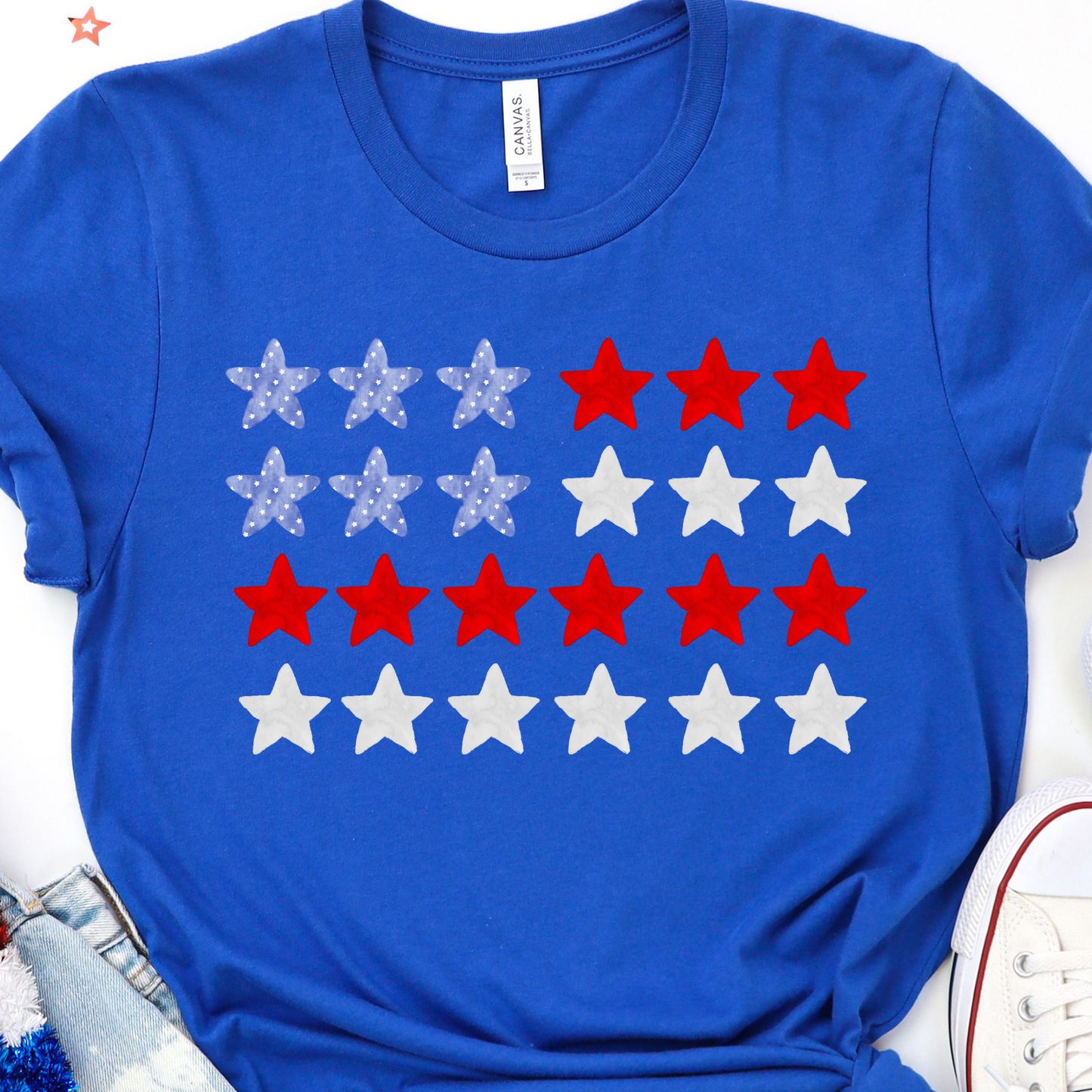 American Flag Graphic Tee