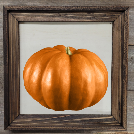 Fall Pumpkin 8 - 12x12 Wood Print