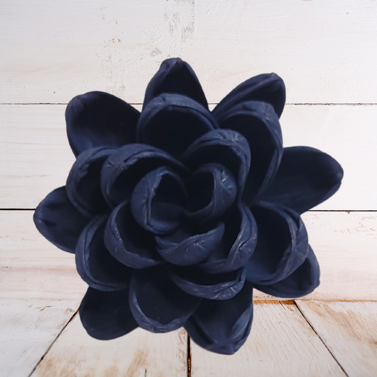 Navy Wood Flower Dye