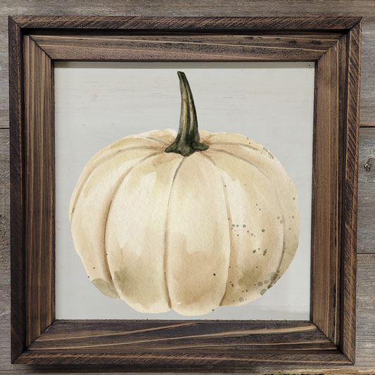 Fall Pumpkin 3 - 12x12 Wood Print