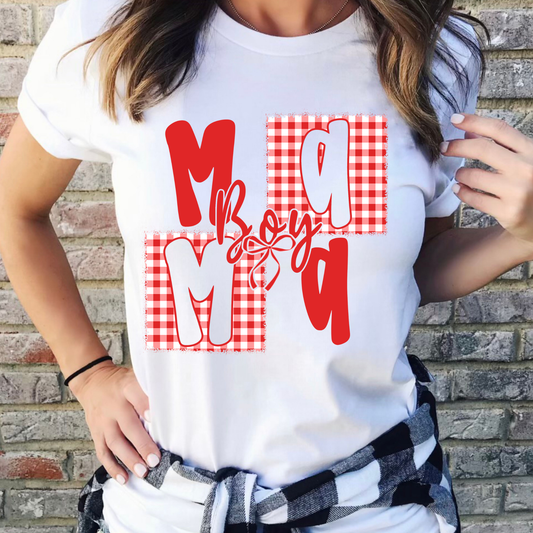 Boy Mama Red Graphic Tee