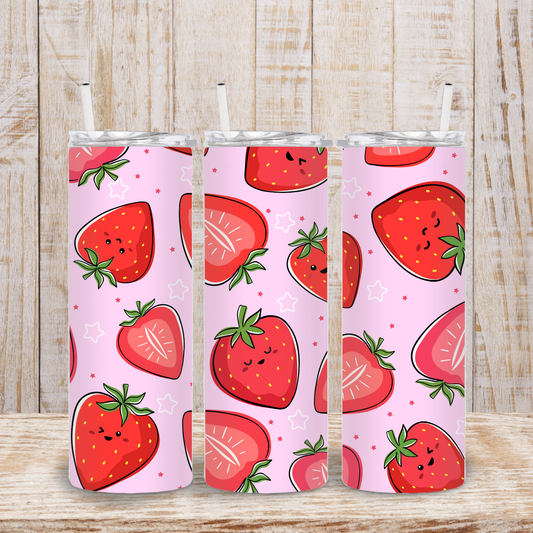 Strawberry Girly Tumbler