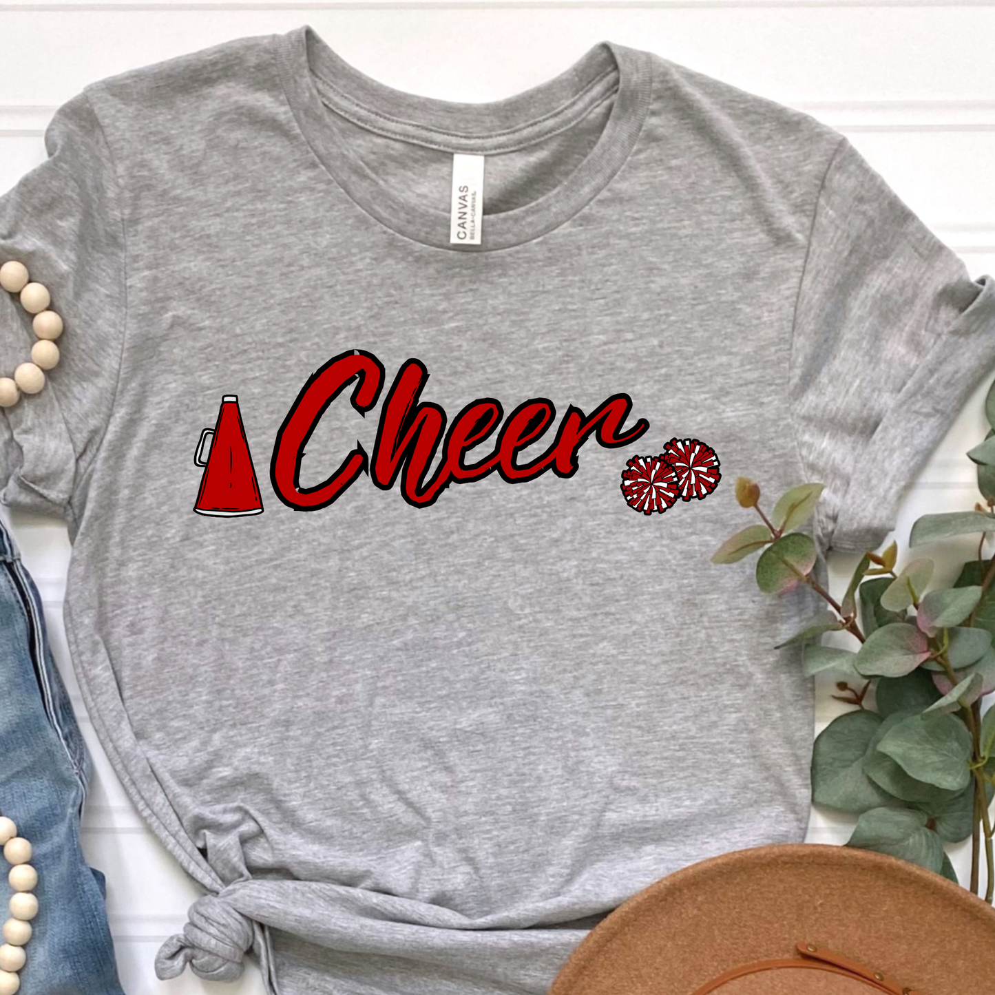 RED CHEER Graphic Tee