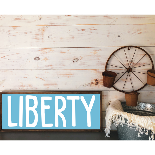 Liberty - 12" x 6" Wood Print