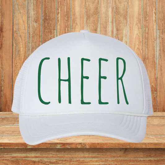 Green CHEER Hat