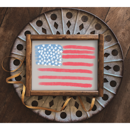 USA - 8" x 10" Wood Print