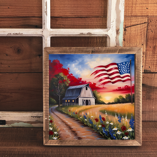 Scenic Route- 12x12 Wood Print