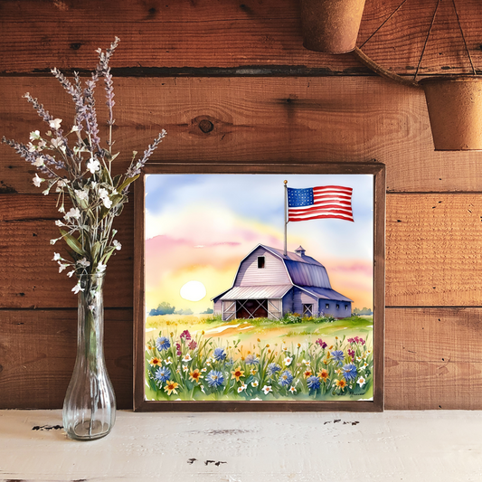 The Land of the Free - 12x12 Wood Print