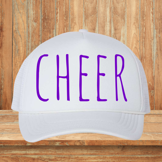 Purple CHEER Hat