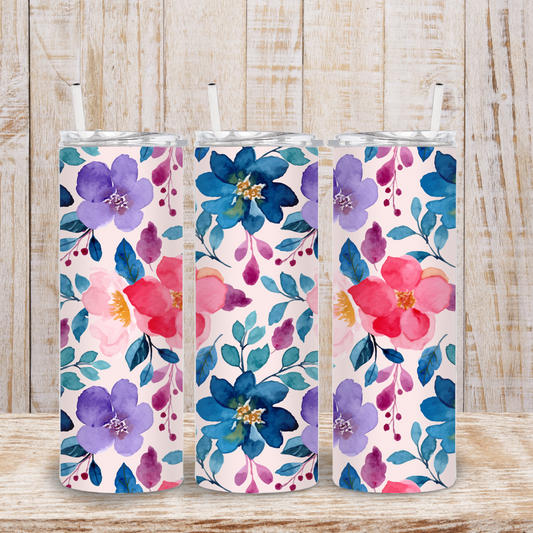 Bright Floral Tumbler