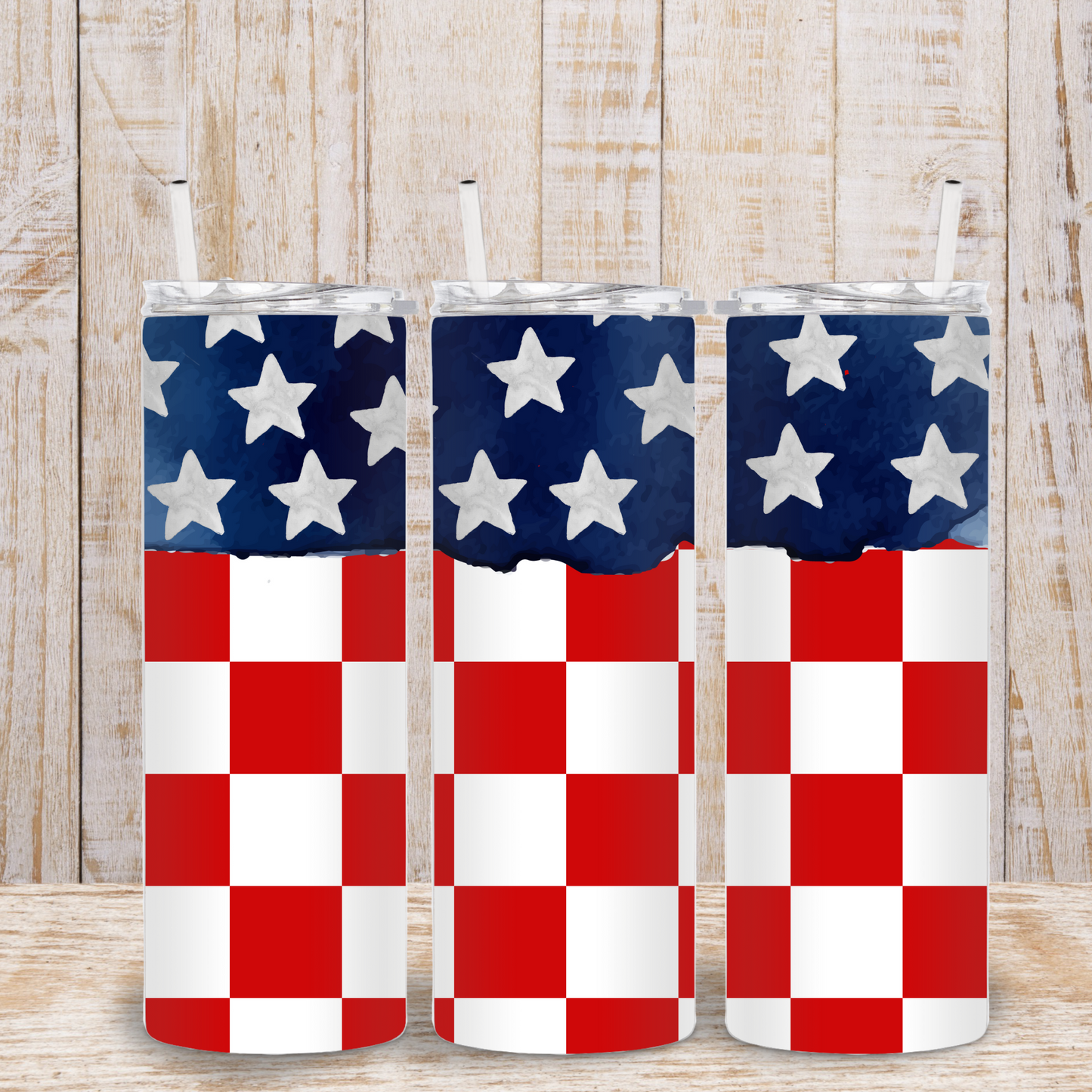 Red White and Blue Tumbler