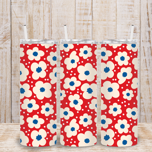 Patriotic Blossom Tumbler
