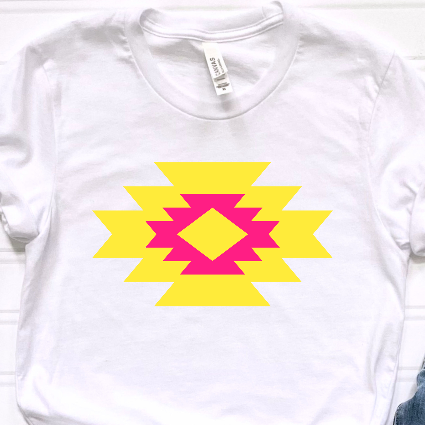 Pink and Yellow Graphic Tee