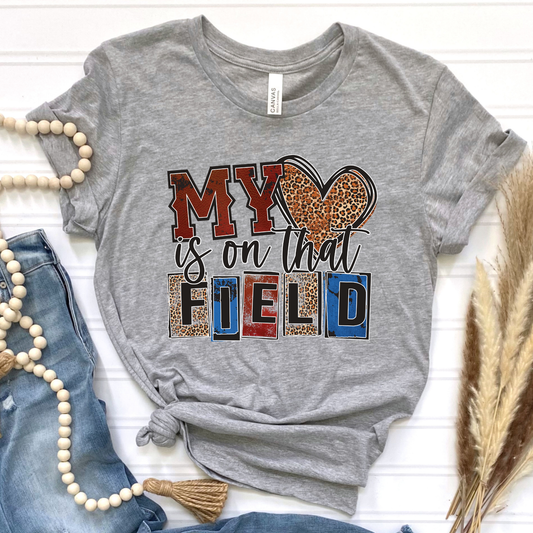 My Heart is on that Field Graphic Tee