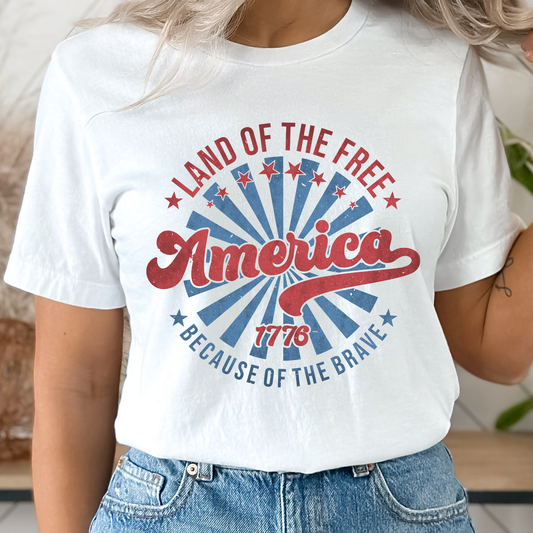 Because of the Brave White Graphic Tee