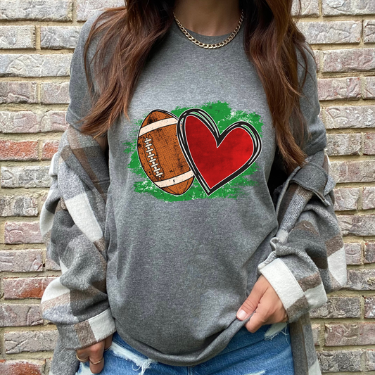 Love and Football Graphic Tee