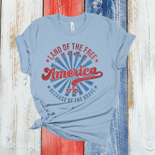 Because of the Brave Blue Graphic Tee