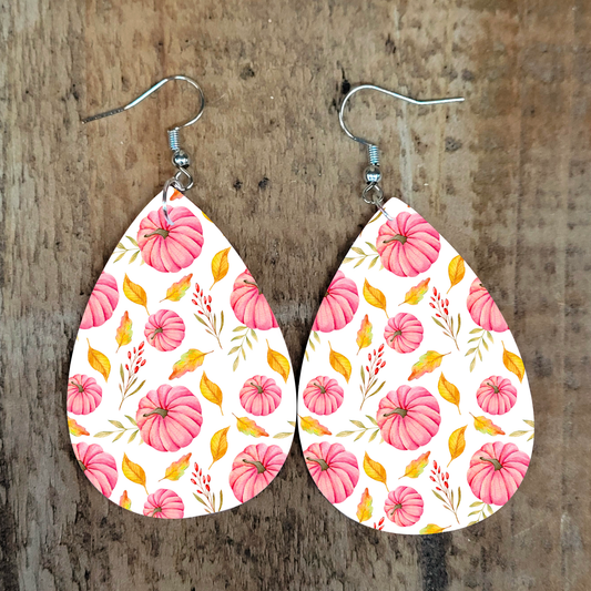 Pink Autumn Earrings