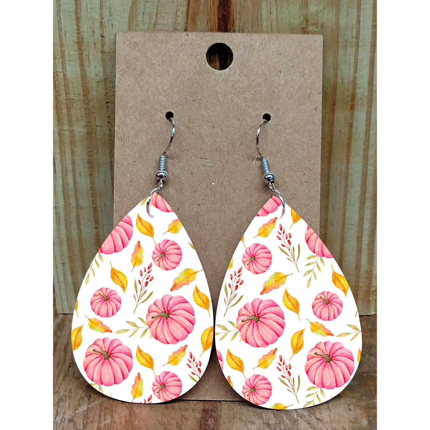 Pink Autumn Earrings