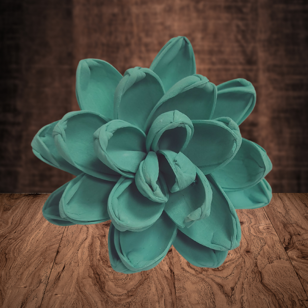 Teal Wood Flower Dye
