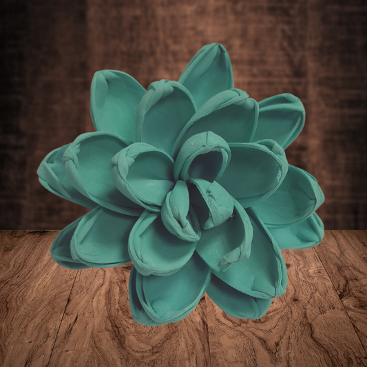 Teal Wood Flower Dye