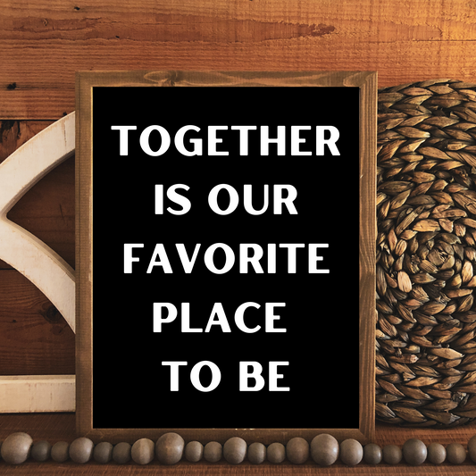 Together - 8" x 10" Wood Print