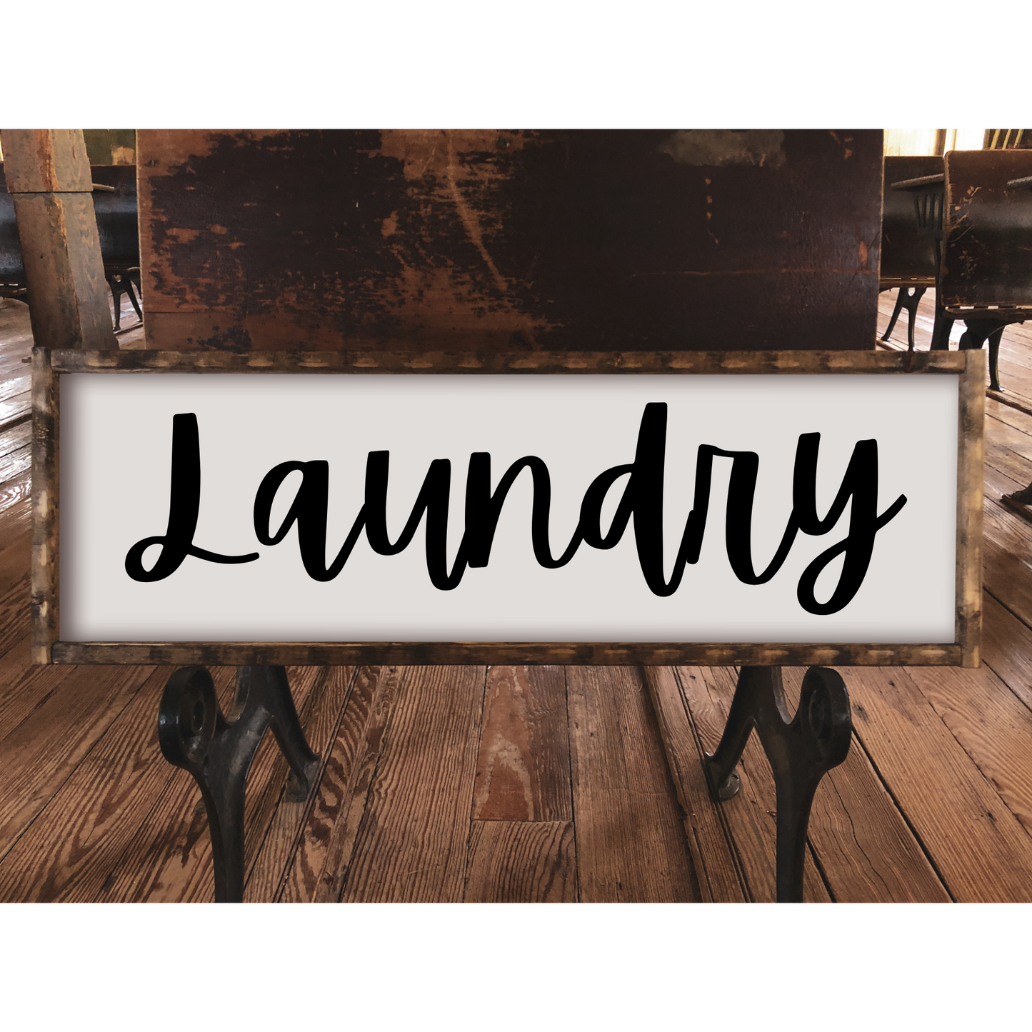 Laundry - 18" x 8" Wood Print