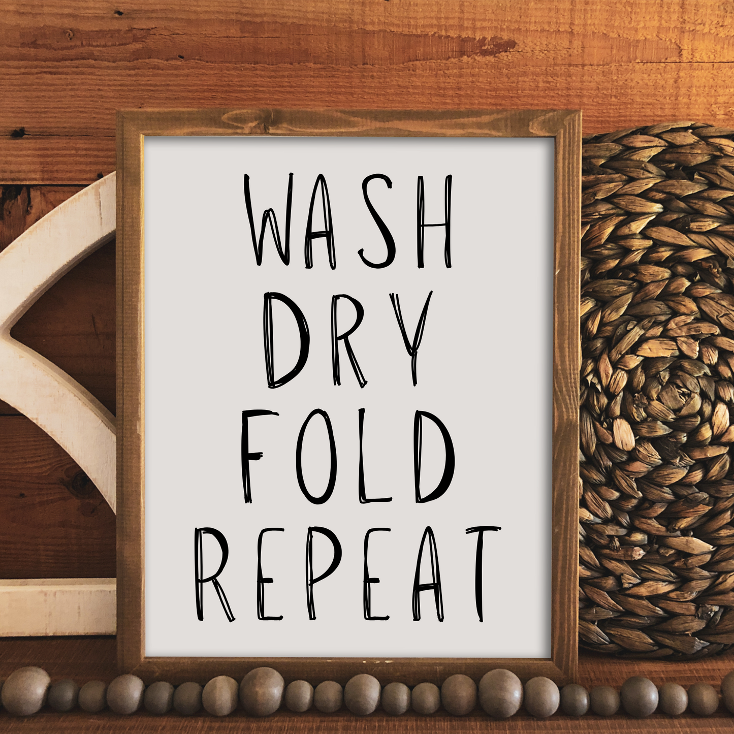 Wash, Repeat - 8" x 10" Wood Print