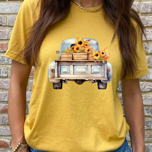 Vintage Flower Truck Graphic Tee