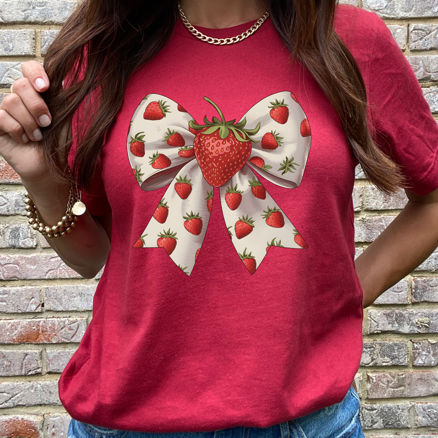 Strawberry Girlie Graphic Tee