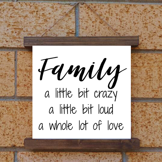 A Whole Lot of Love Hanging Canvas