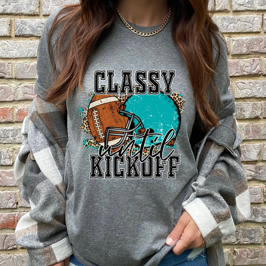 Classy Until Kickoff Graphic Tee