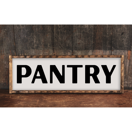 Pantry- 12" x 6" Wood Print