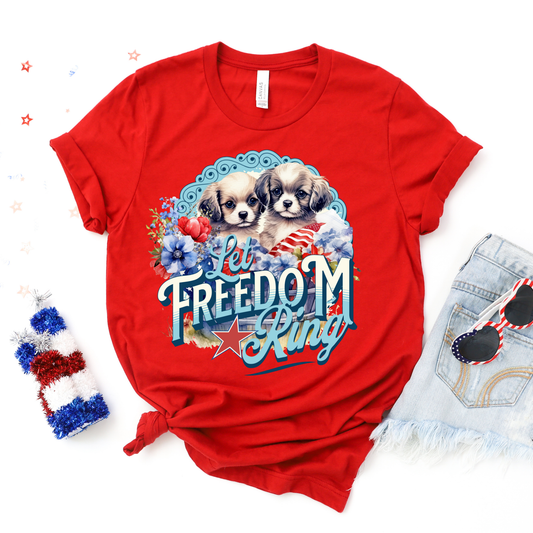 Let Freedom Ring Red Graphic Tee