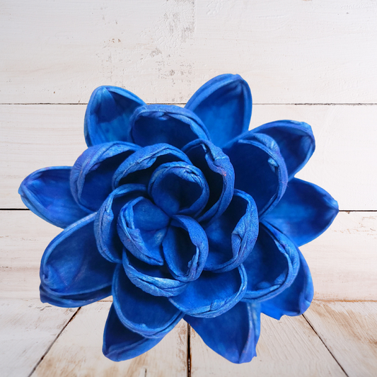 Vacation Blue Wood Flower Dye